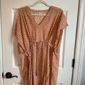 Aerie cream and tan coverup size xs/s